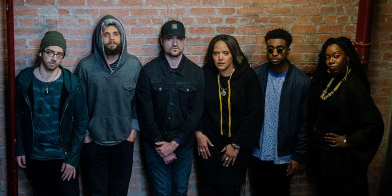 Aaron Parks, Kassa Overall, Matthew Stevens, Terri Lyne Carrington, Morgan Guerin and Debo Ray (photos: Delphine Diallo)