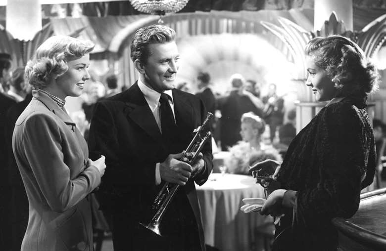 Doris Day, Kirk Douglas and Lauren Bacall in Young Man with a Horn (1950)