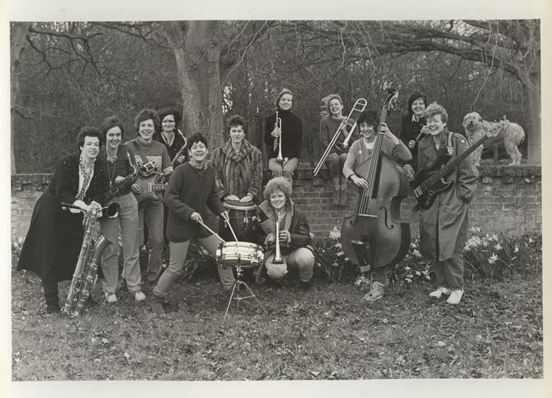 Lydia D’Ustebyn Ladies Swing Orchestra (photo by Val Wilmer)