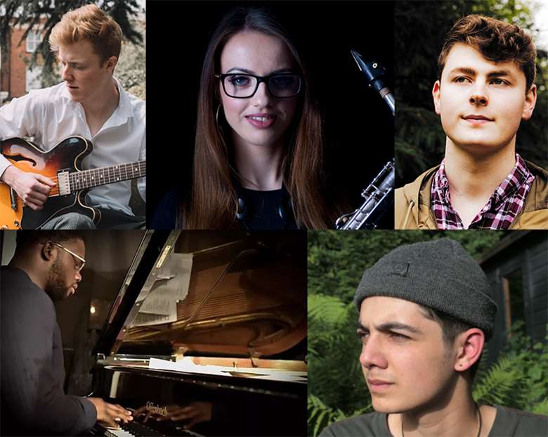 Clockwise from top left: Ralph Porrett, Alex Clarke, Matt Carmichael, Kielan Sheard and Deschanel Gordon 