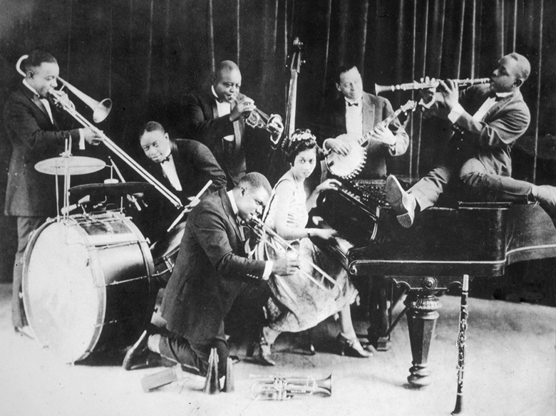 Lil Hardin with the ’King’ Oliver band