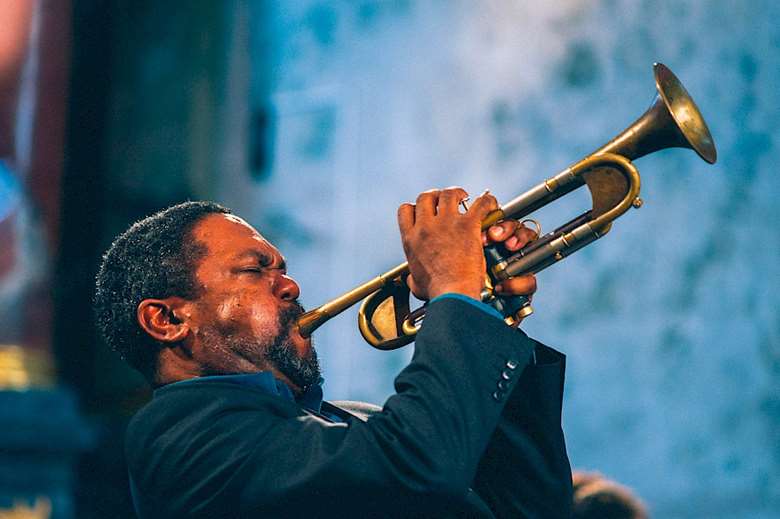 Byron Wallen plays the festival with his band Four Corners