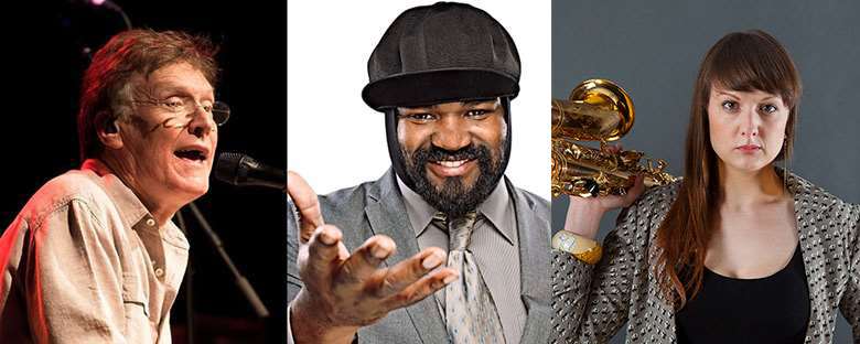 L-to-R: Steve Winwood, Gregory Porter and Rachael Cohen