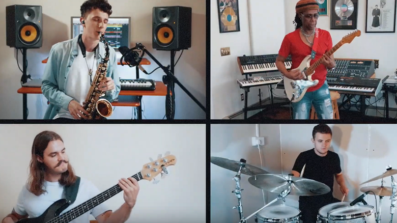 Clockwise from top right: Alex Bone, Nile Rodgers, Luke Tomlinson and Joe Lee