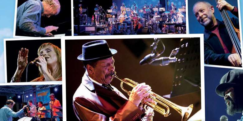 Notable performers from the past 26 years - clockwise from far left: John Taylor, Loose Tubes, Dave Holland, Gregory Porter, Ornette Coleman, Django Bates’ Elastic Resilience and Silje Nergaard
