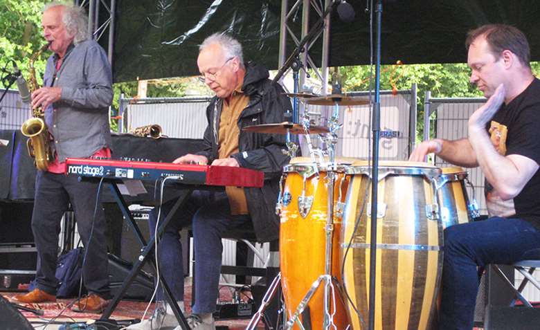 Trevor Watts/Veryan Weston/Jamie Harris: Eternal Triangle - photo by Martin Longley 