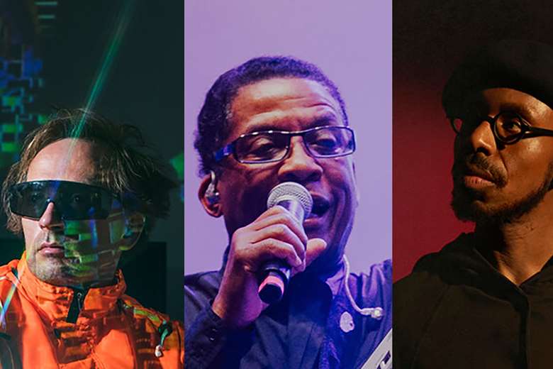 L-R: Squarepusher, Herbie Hancock and Sons of Kemet