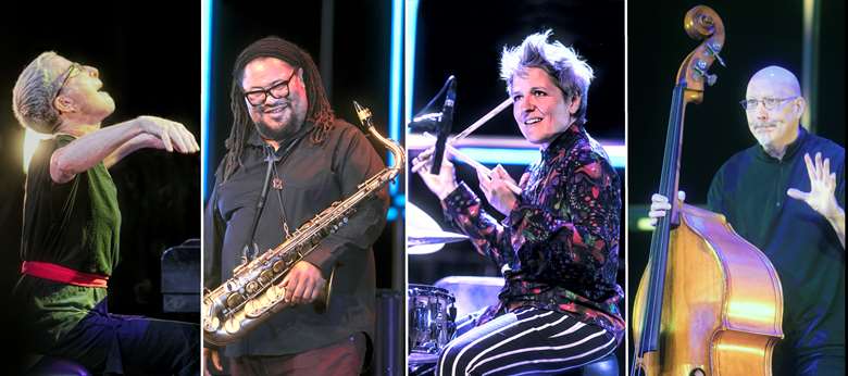 Boom Tic Boom: Myra Melford, Dayna Stephen, Allison Miller and Scott Colley - photo by Michael Jackson