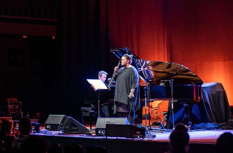 British pianist Alexander Hawkins and the astounding Swedish singer Sofia Jernberg