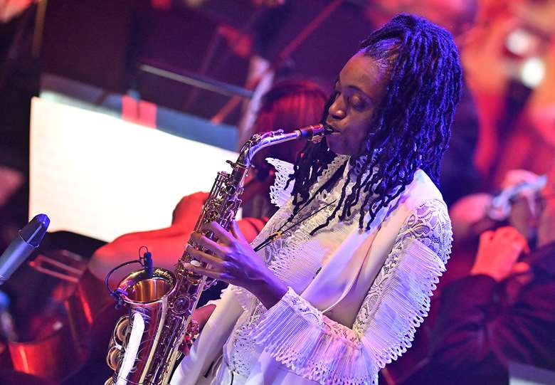 Lakecia Benjamin at the QEH - Photo by Mark Allan (Copyright: BBC/ Mark Allan)