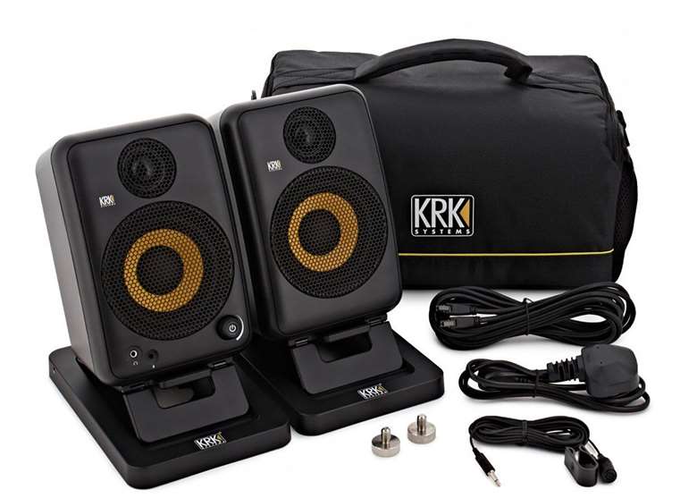 A portable package KRK GoAux 4
