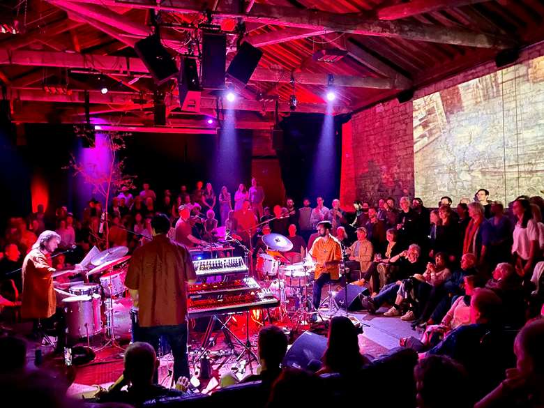 Sarathy Korwar drums up a trance-like set at the Goods Shed - Photo by Mike Flynn