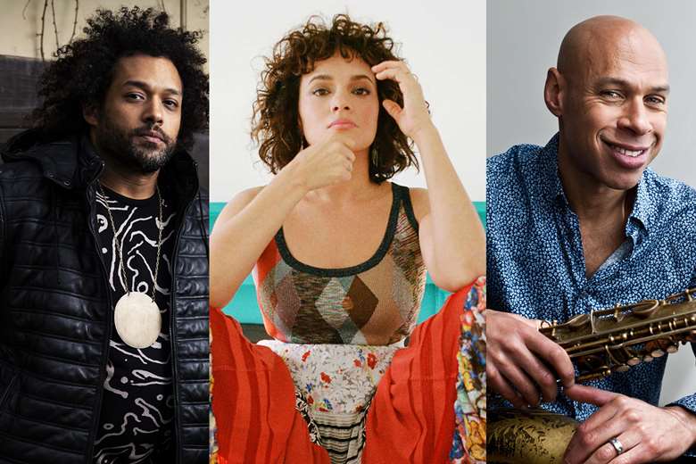 EFG LJF headliners L-R: Makaya McCraven, Norah Jones and Joshua Redman