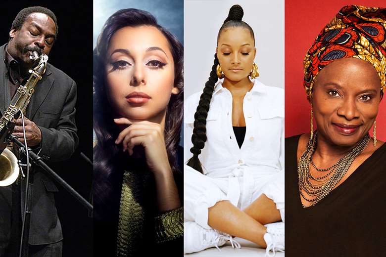 EFG LJF Headliners L-R: David Murray, Veronica Swift, Nubya Garcia and Angélique Kidjo