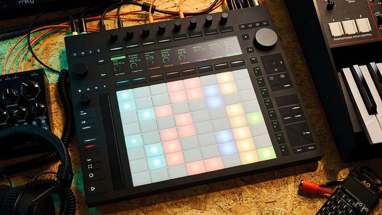 Ableton's highly touch sensitive Push 3