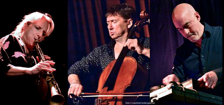 L-R: Alexandra Lehmler, Vincent Courtois and Jan Bang
