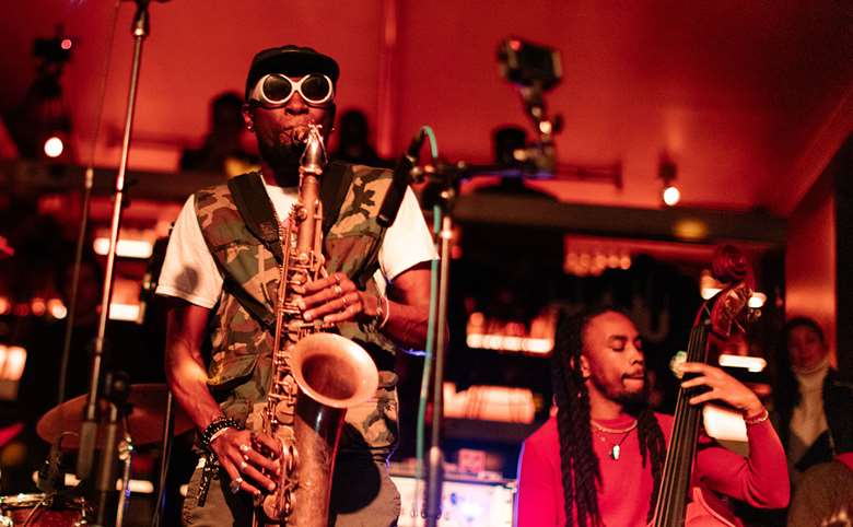 Isaiah Collier lifts off at Nublu - Photos by Anna Yatskevitch