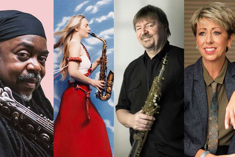 MJF headliners Courtney Pine, Laura Misch, John Surman and Nikki Iles 