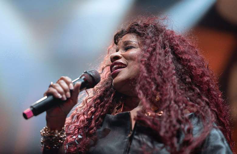 Chaka Khan performing at the Riyadh International Jazz Festival