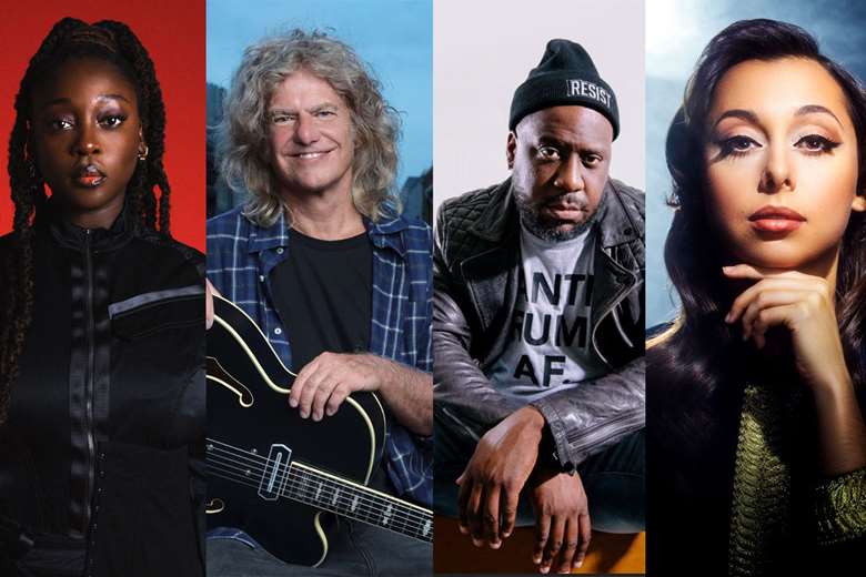 Headliners L-R:  Cassie Kinoshi, Pat Metheny, Robert Glasper and Veronica Swift 