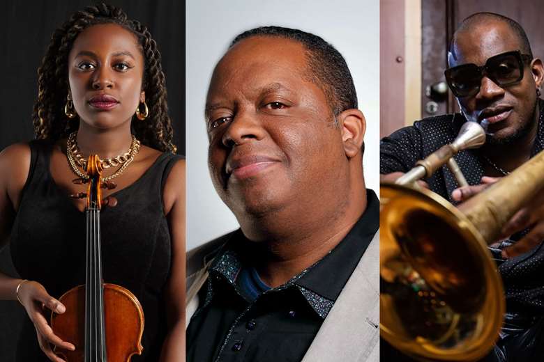 World Heart Beat headliners L-R: Rebekah Reid, Julian Joseph and Joabe Reis
