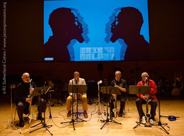 The Don Byron Bass Clarinet Quartet - Photo by Robert I. Sutherland-Cohen