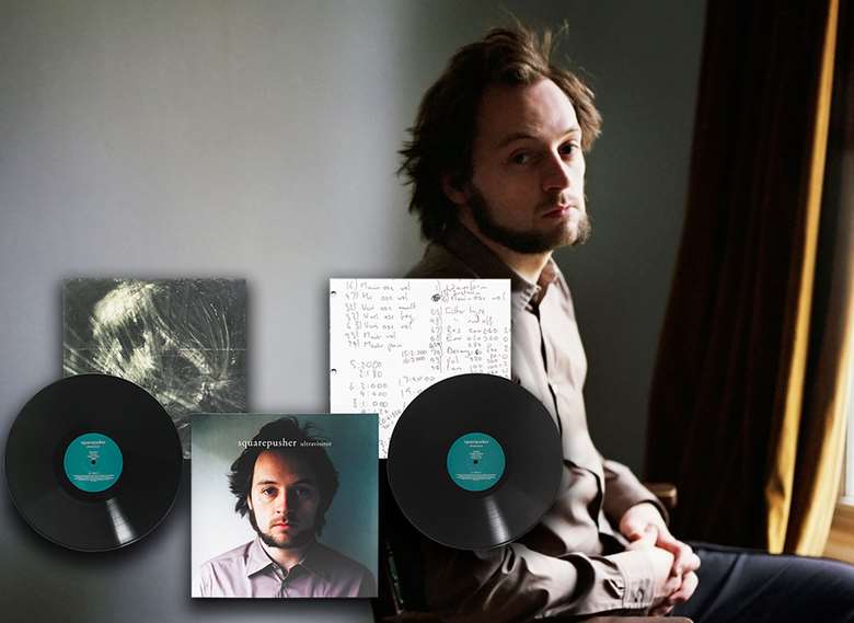 Tom Jenkinson circa 2004 with new Ultravisitor LP pictured - Photo by Eva Vermandel