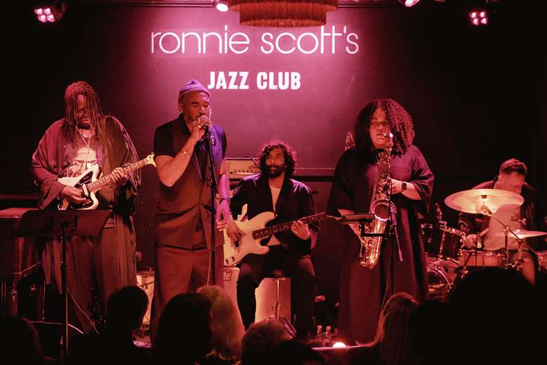 Anthony Joseph and band at Ronnie Scott's - Photo by Sahil Kotwani