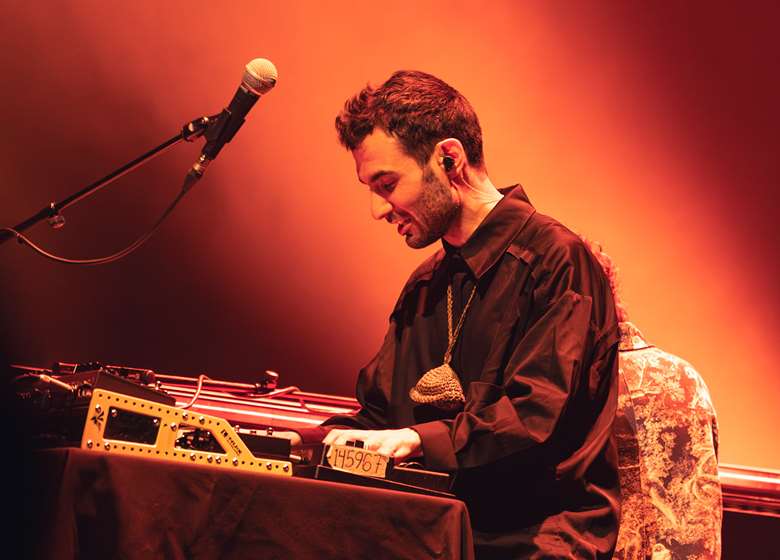 Tigran soloing with his synth at Barbican - All photos by Daragh Drake