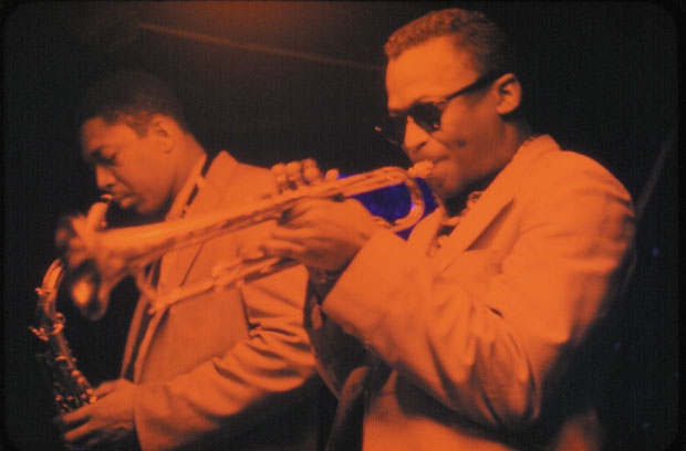 Miles Davis and John Coltrane (Dan Hunstein, courtesy of Sony Music)