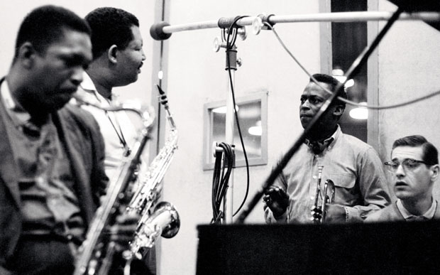 Miles Davis and John Coltrane (Dan Hunstein, courtesy of Sony Music)