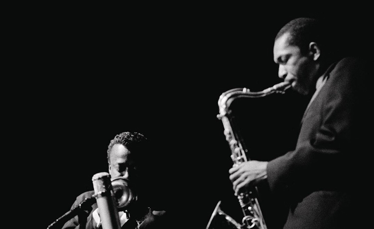 Miles-Davis-r--John-Coltrane-l-bw-photo-Bootleg-Series-Vol-6